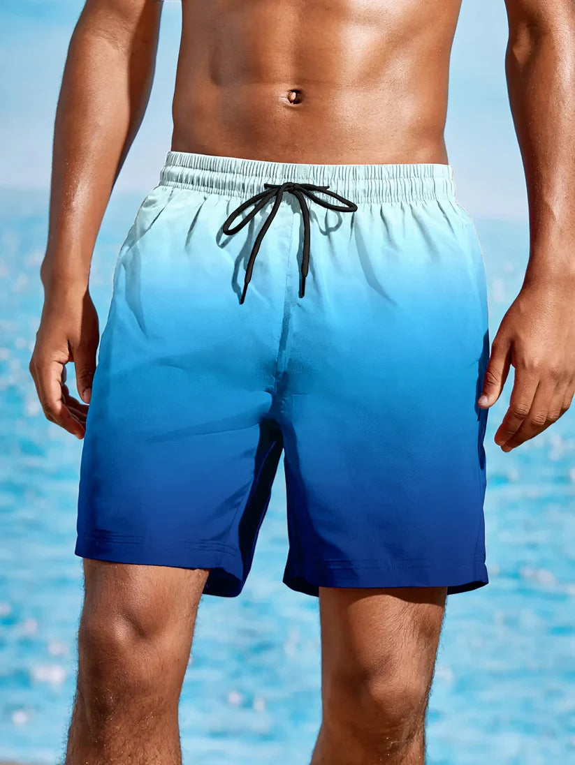 Leon - Comfortabele Strandshorts met Kleurverloop voor Heren