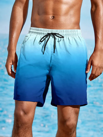 Leon - Comfortabele Strandshorts met Kleurverloop voor Heren
