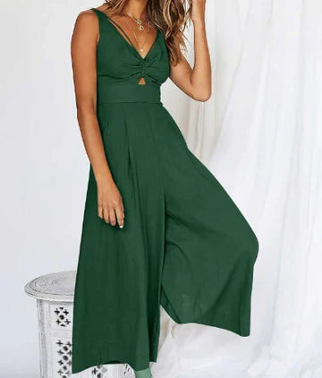 Carmen - V-Hals Jumpsuit met Uitsnijdingen voor Vrouwen