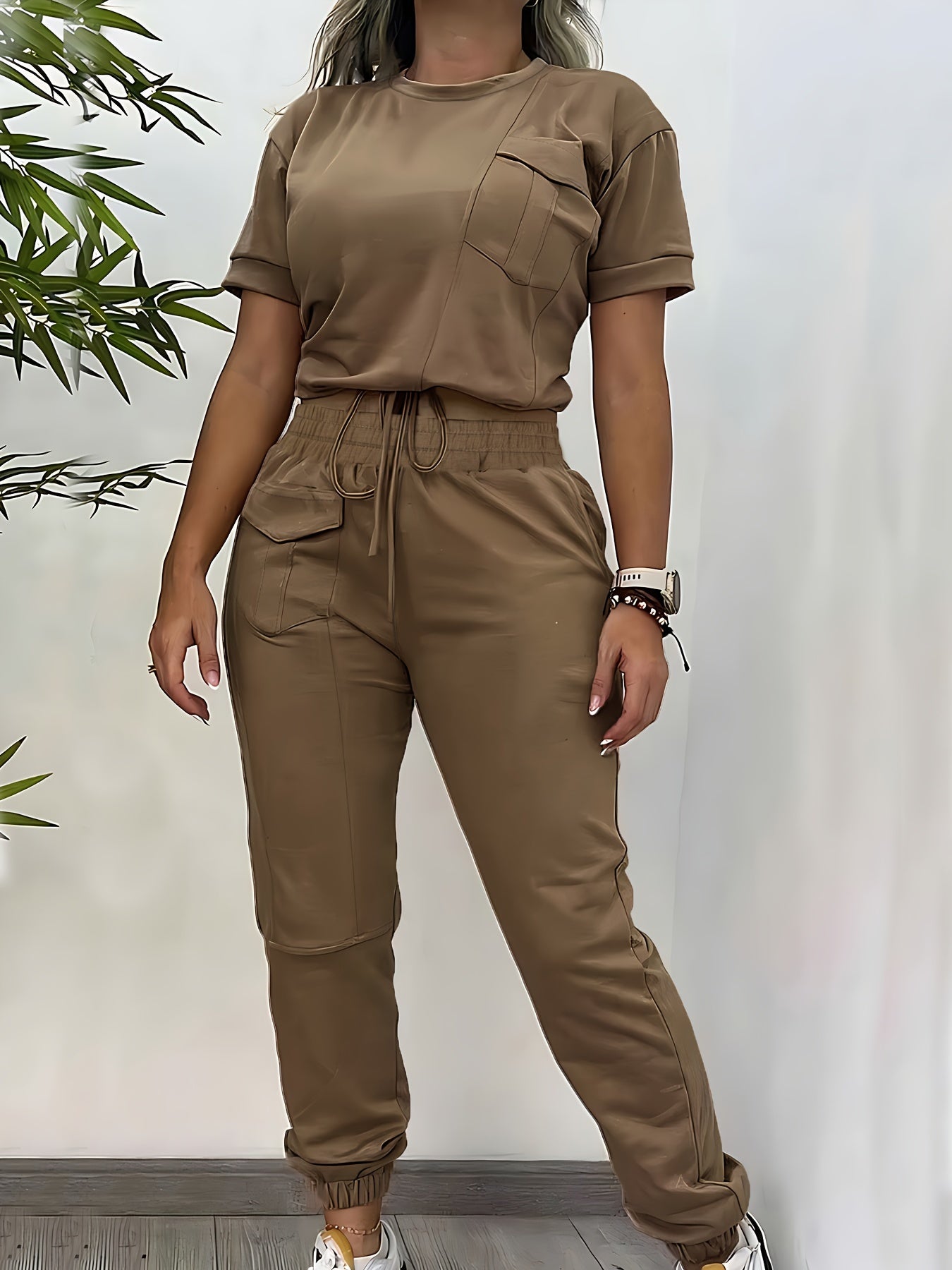 Heidi - Casual Herfst Tweedelige Jogger en Top Set voor Vrouwen