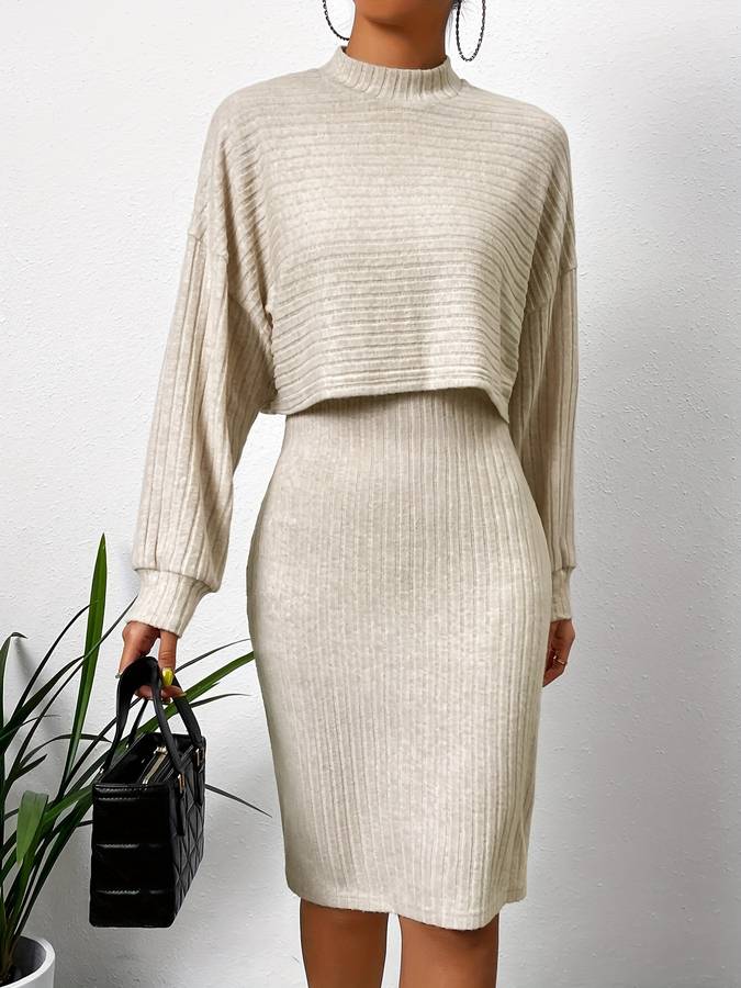 Hazel - Chique en Comfortabele Midi Twee Stuk Set voor Vrouwen