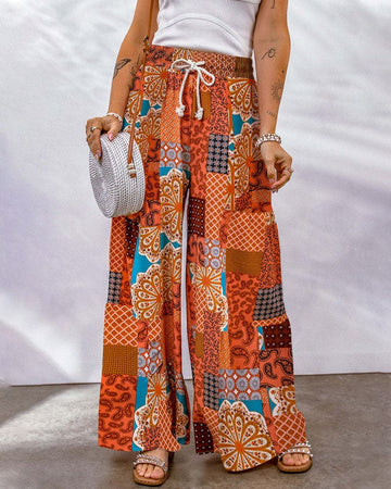 Honey - Stijlvolle Broek met Boho Patroon voor Vrouwen