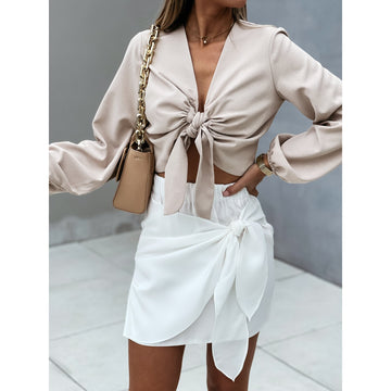 Emma - Moderne en Stijlvolle Lace-Up Rok voor Vrouwen