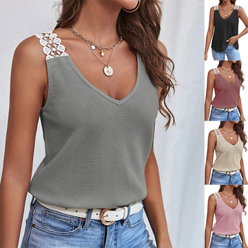 Samantha - Elegante en Comfortabele V-Hals Tanktop voor Vrouwen