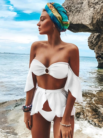 Mira - Trendy Zomerse High Waist Bikini Set voor Vrouwen