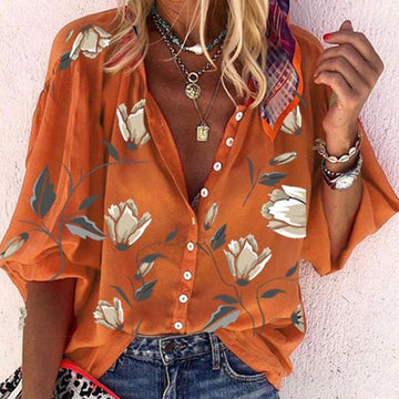 Patricia - Stijlvolle Zomerblouse met Vrolijke Prints voor Vrouwen