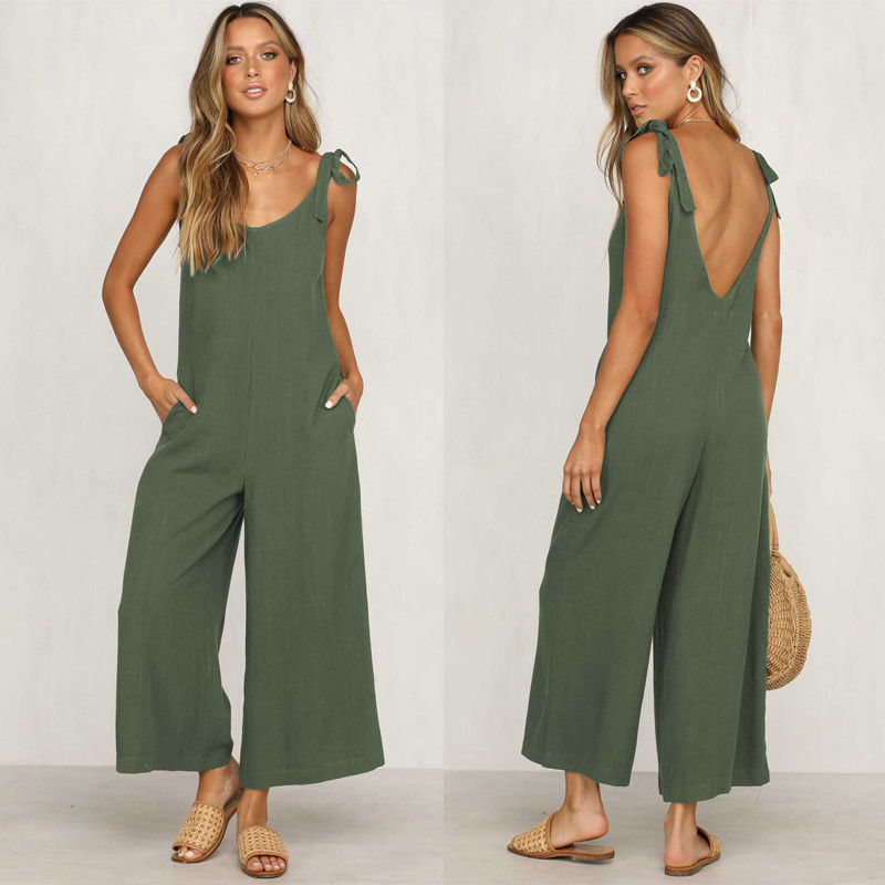 Linda - Trendy Mouwloze Jumpsuit voor Vrouwen, Perfect voor de Zomer!