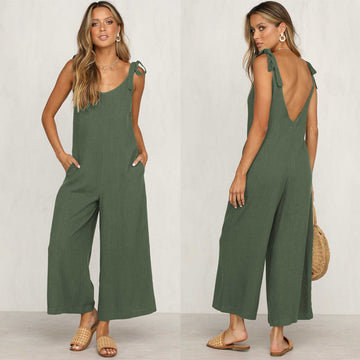 Linda - Trendy Mouwloze Jumpsuit voor Vrouwen, Perfect voor de Zomer!