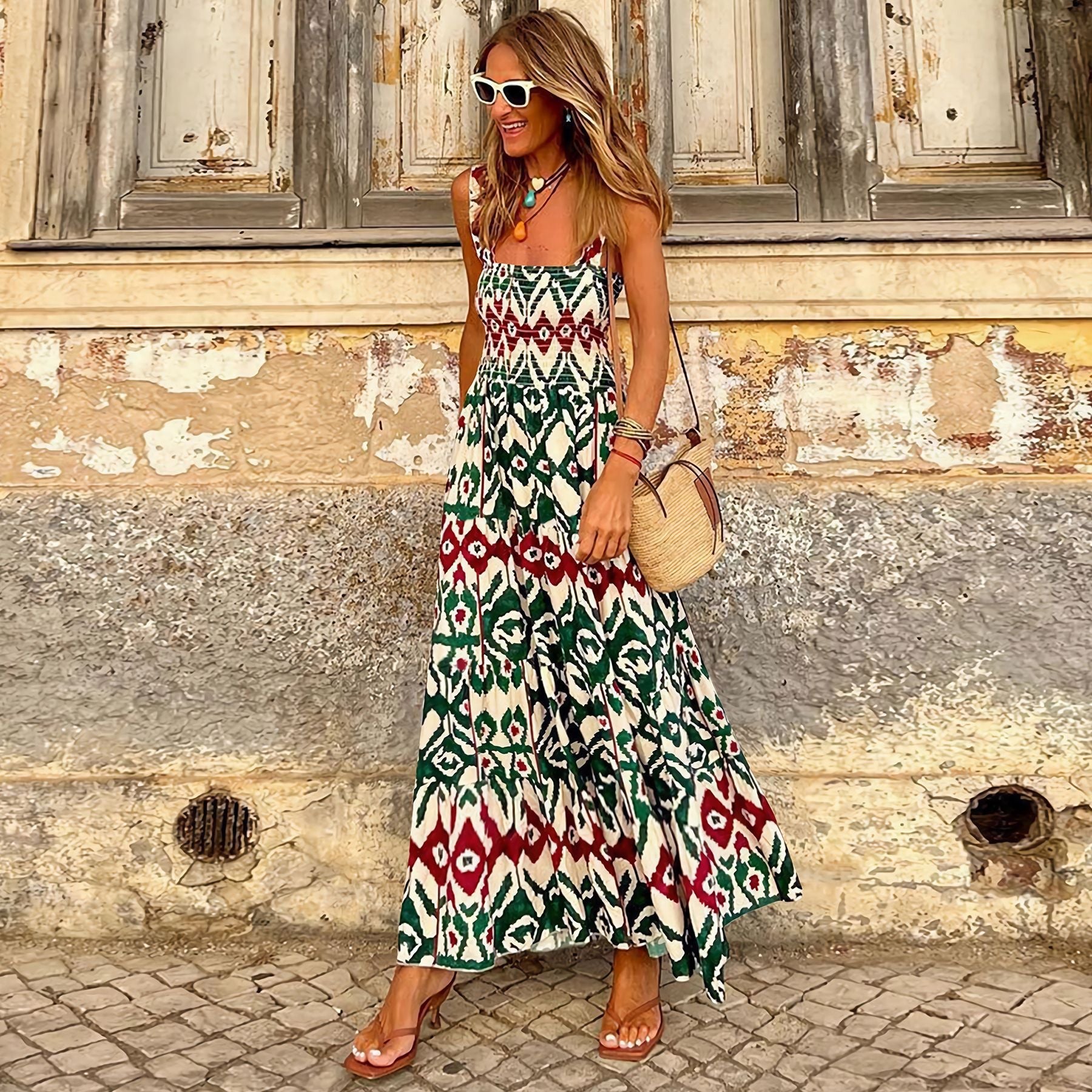 Lora - Elegante en Bloemrijke Zomerjurk voor Vrouwen