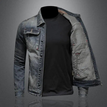 John - Casual und Stilsichere Herfst Vintage Jeansjacke für Herren