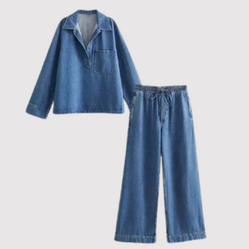 Donna - Modieuze Herfst Denim Set voor Vrouwen