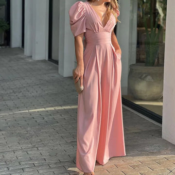 Patty - Elegante Jumpsuit met Korte Mouwen voor Vrouwen