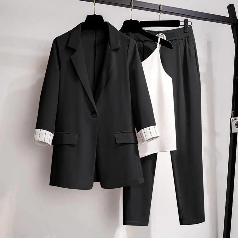 Luna - Chique Herfst 3-Delig Blazer Pak voor Vrouwen