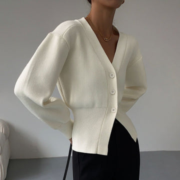 Gracelyn - Chique Herfst V-Hals Cardigan Trui voor Vrouwen