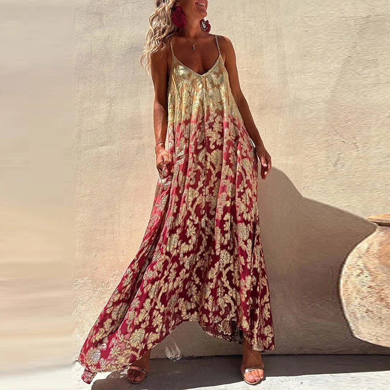 Martha - Stijlvolle en Comfortabele Zomerse Boho Jurk voor Vrouwen