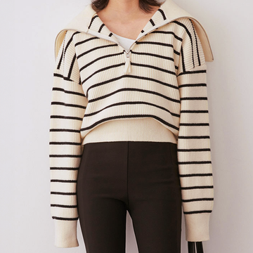 Sally - Comfortabele en Stijlvolle Half-Zip Herfst Trui voor Vrouwen