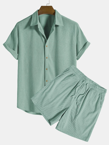 Brylle - Stijlvolle Tweedelige Corduroy Set voor Mannen